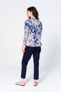 Jacquard Jacket, Floral Pattern