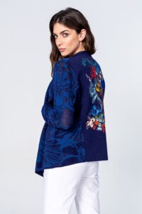 Cardigan mit Stickereien