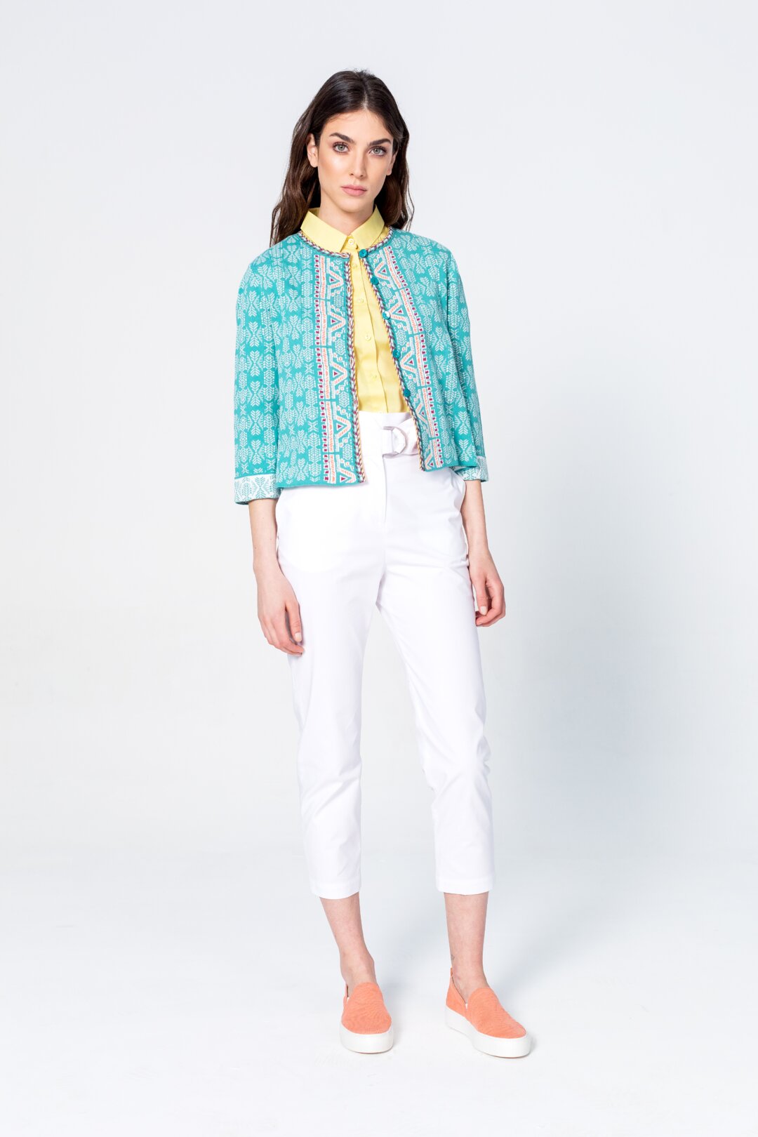 Cardigan, Geometric Pattern