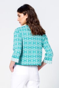 Cardigan, Geometric Pattern
