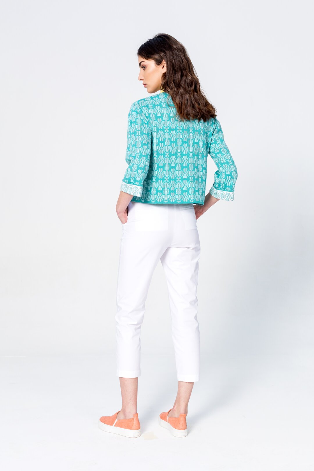 Cardigan, Geometric Pattern