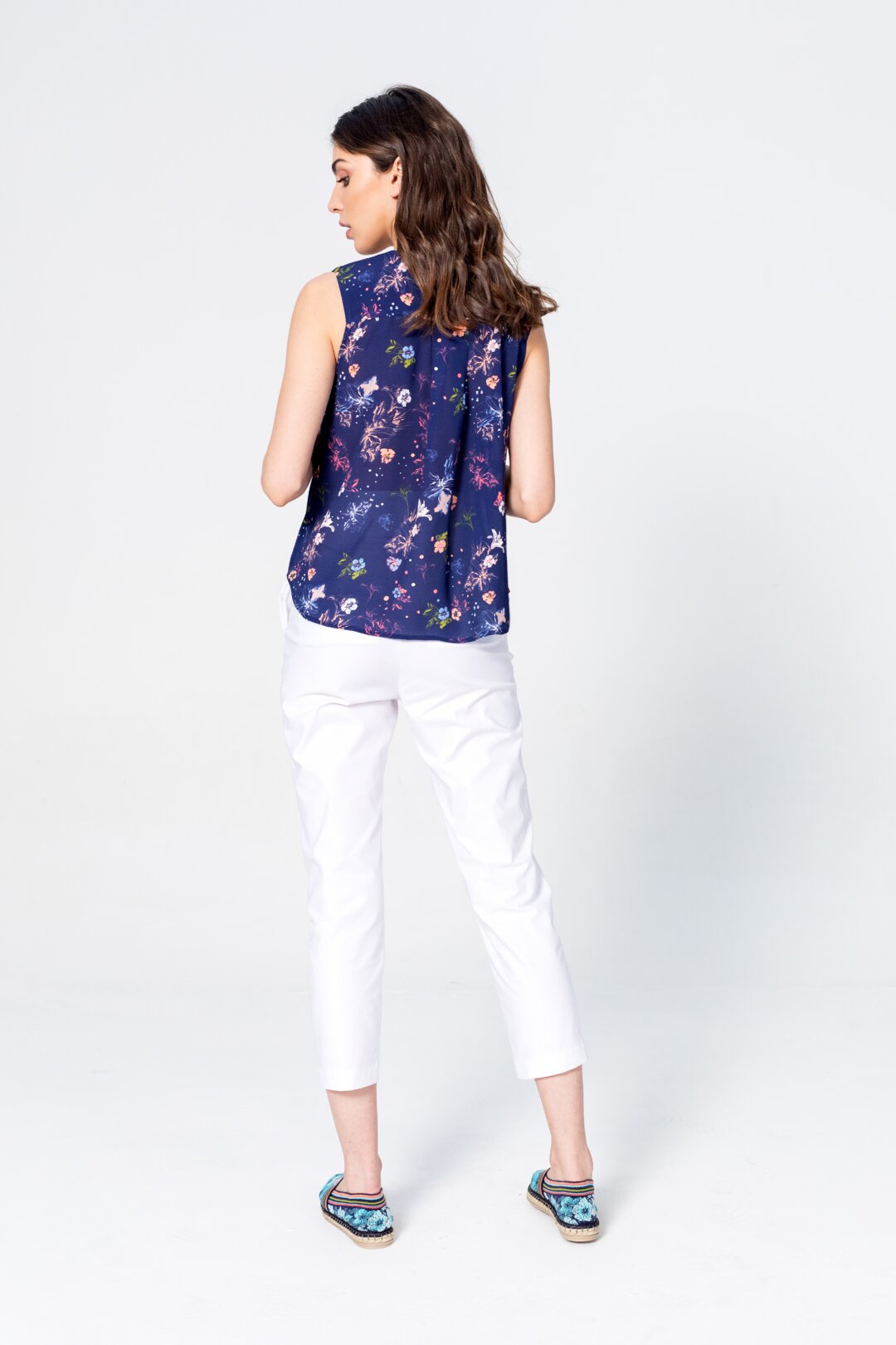 Bluse in floralem Muster