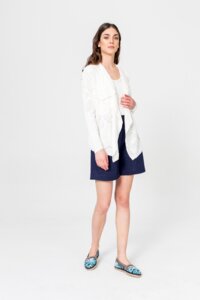 Cardigan mit Stickereien