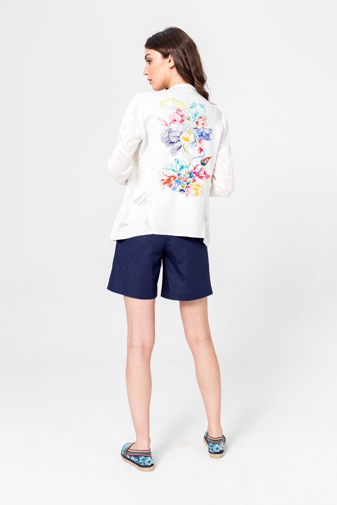 Cardigan mit Stickereien