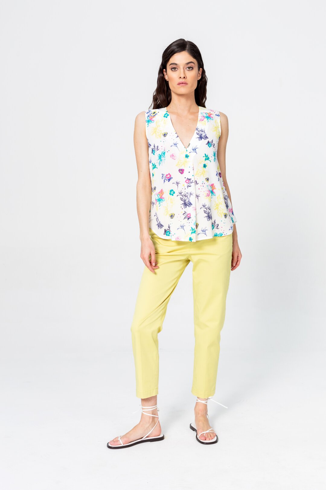 Bluse in floralem Muster