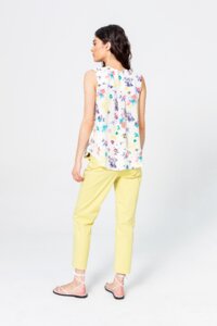 Bluse in floralem Muster