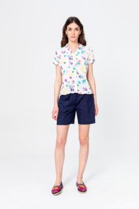 Shirt in floralem Muster