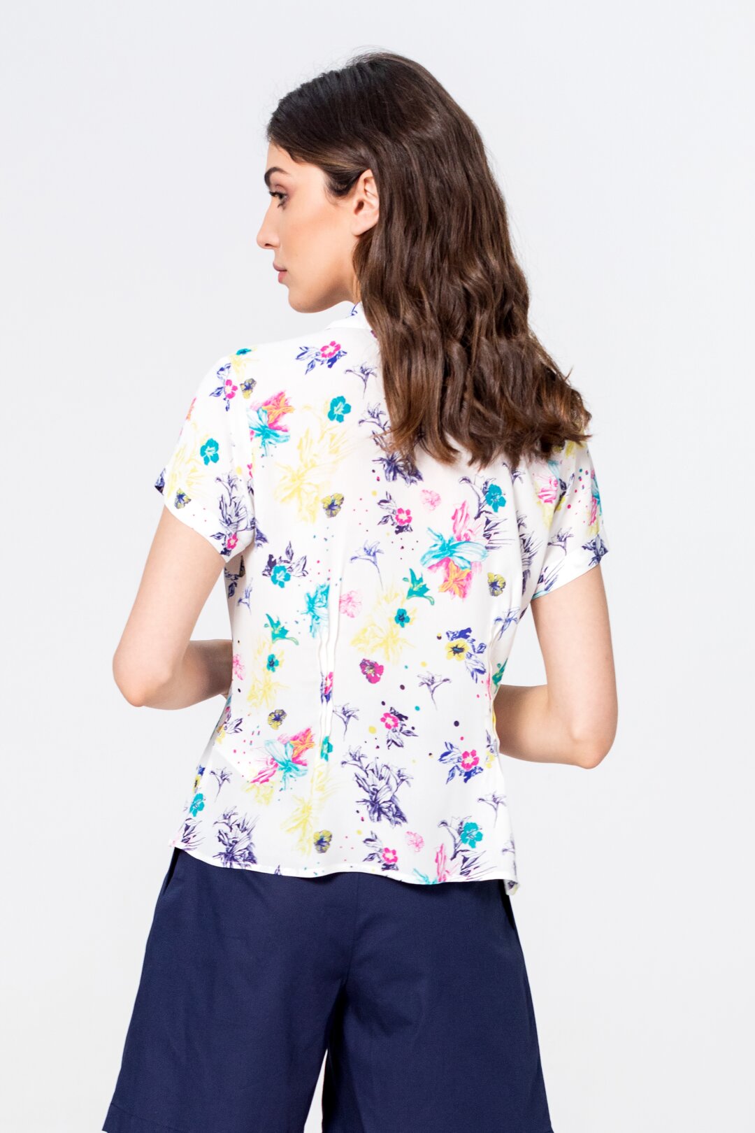Shirt in floralem Muster