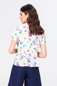 Shirt in floralem Muster