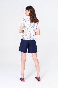 Shirt in floralem Muster