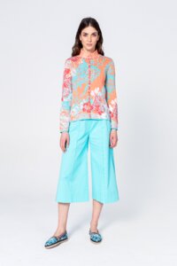 Cardigan, Floral Pattern