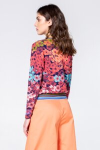 Cardigan, Floral Pattern