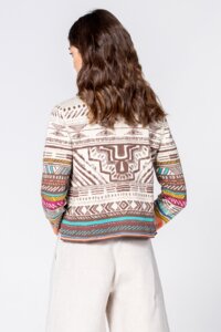 Cardigan, Geometric Pattern