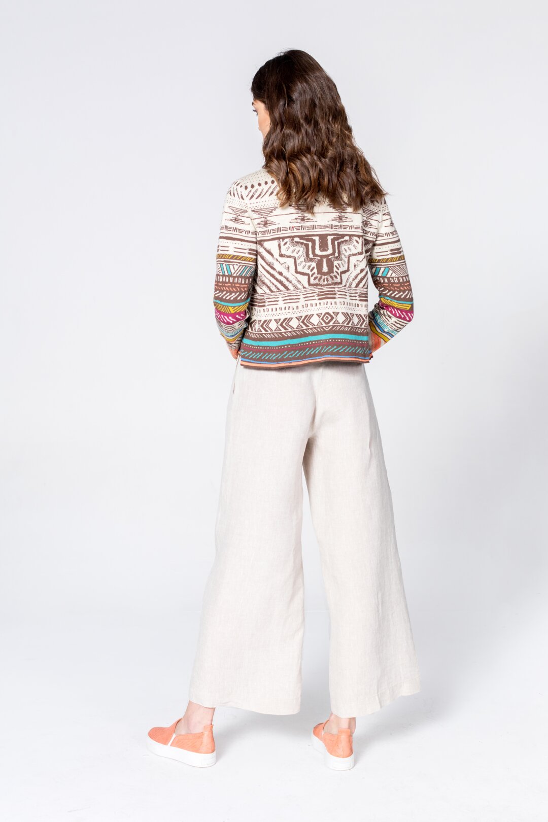 Cardigan, Geometric Pattern