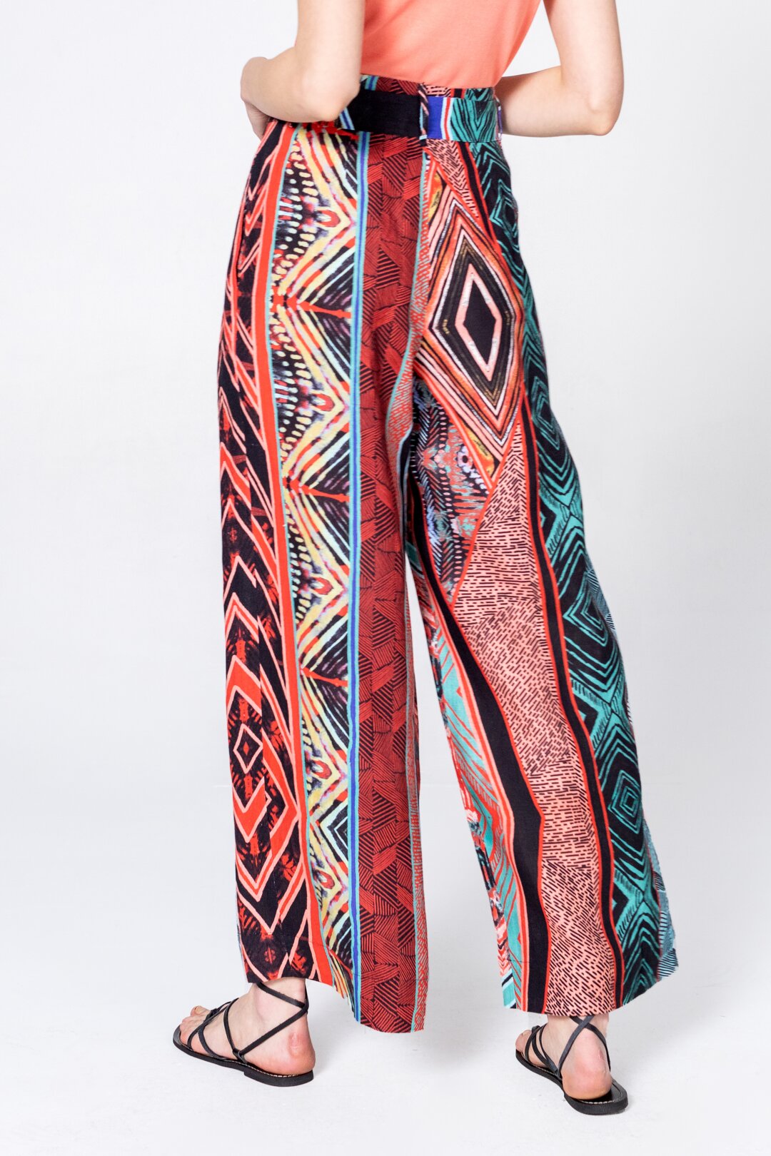 Pants, Geometric Pattern
