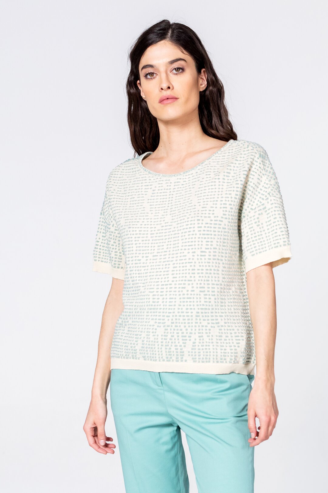 Pullover mit Strukturmuster