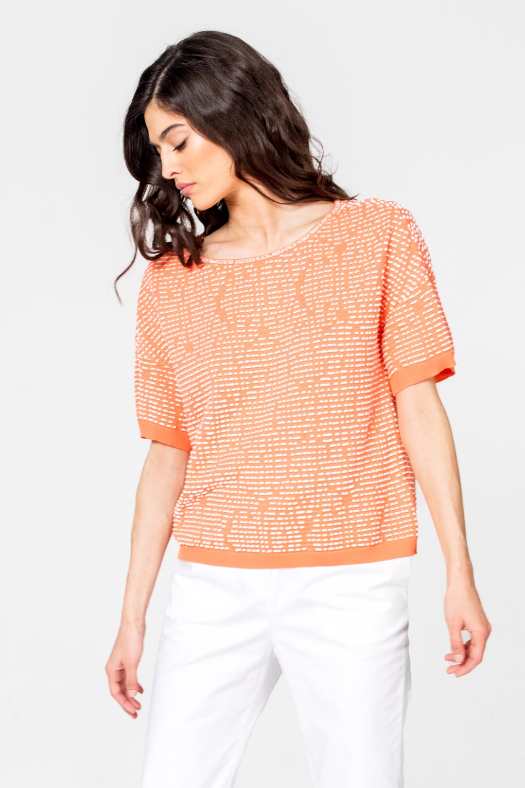 Pullover mit Strukturmuster