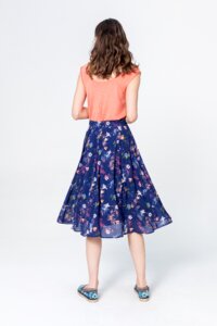 Skirt, Floral Pattern