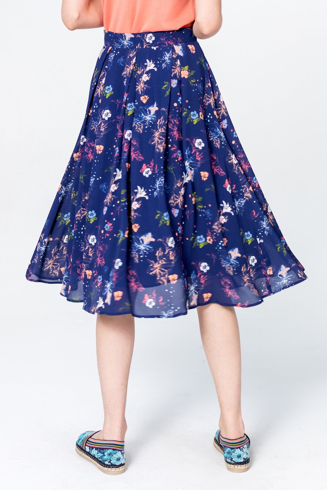 Skirt, Floral Pattern