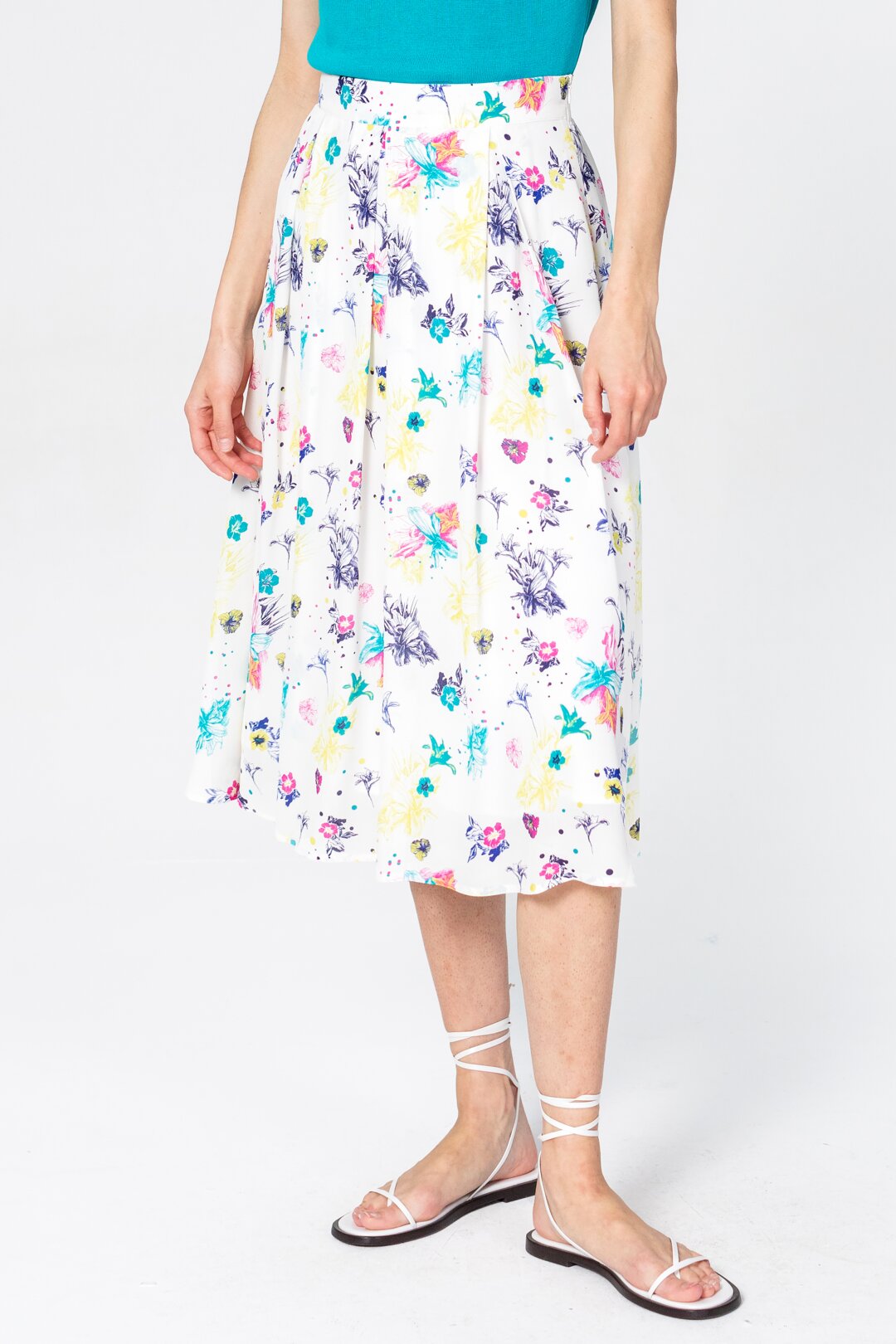 Skirt, Floral Pattern