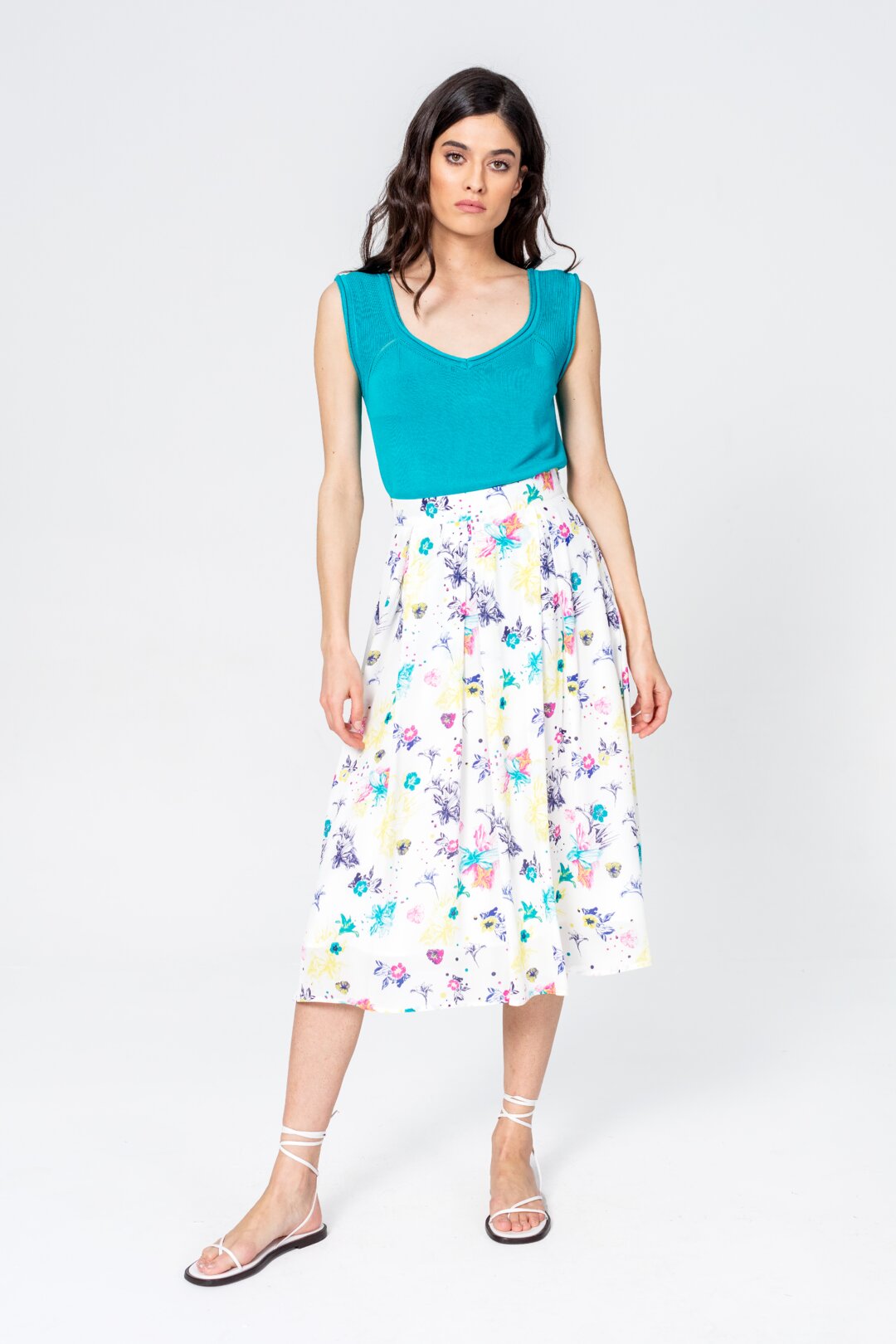 Skirt, Floral Pattern
