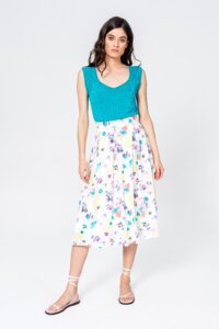 Skirt, Floral Pattern