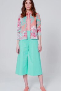 Cardigan, Floral Pattern