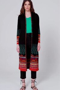 Coat, Intarsia Pattern