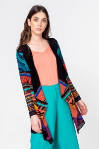 Cardigan, Geometric Pattern