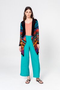 Cardigan, Geometric Pattern