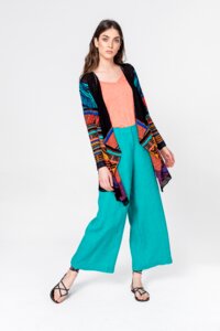 Cardigan, Geometric Pattern