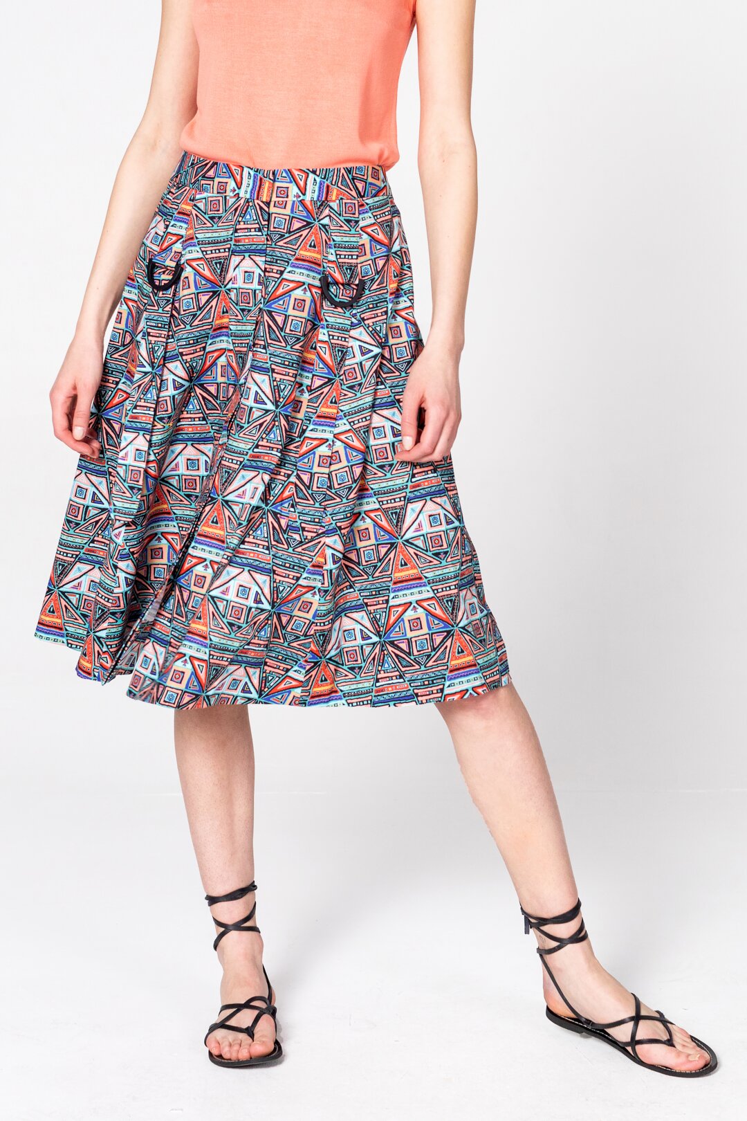 Skirt, Geometric Pattern