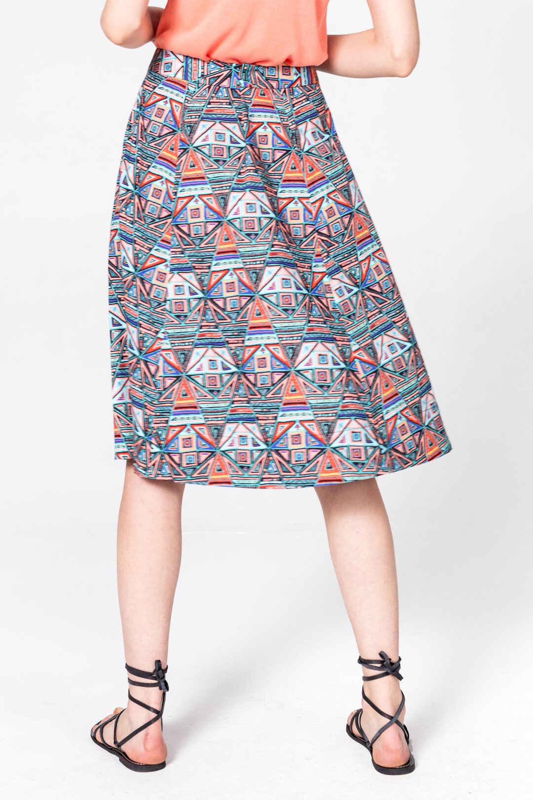 Skirt, Geometric Pattern