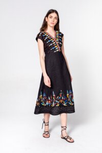 Dress, With Embroidery