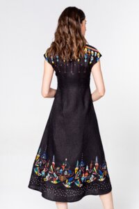 Dress, With Embroidery