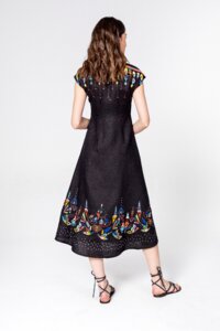 Dress, With Embroidery