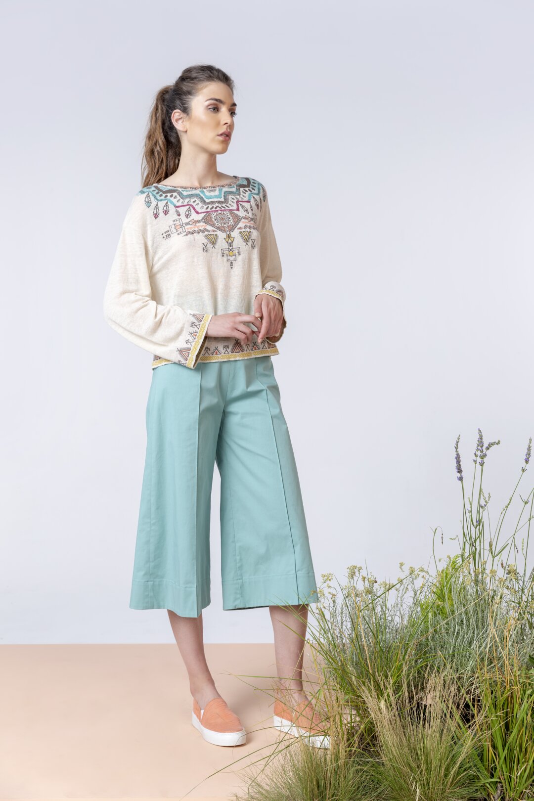 Pullover mit Intarsienmuster