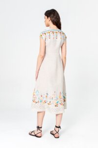 Dress, With Embroidery