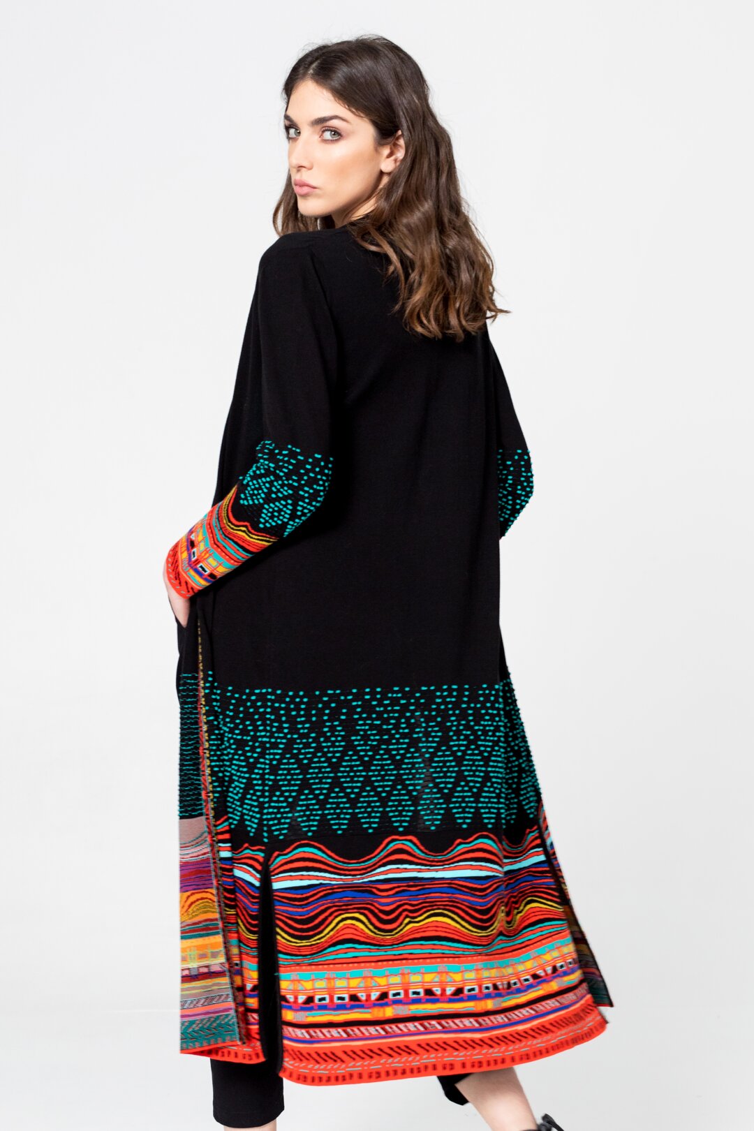 Coat, Intarsia Pattern