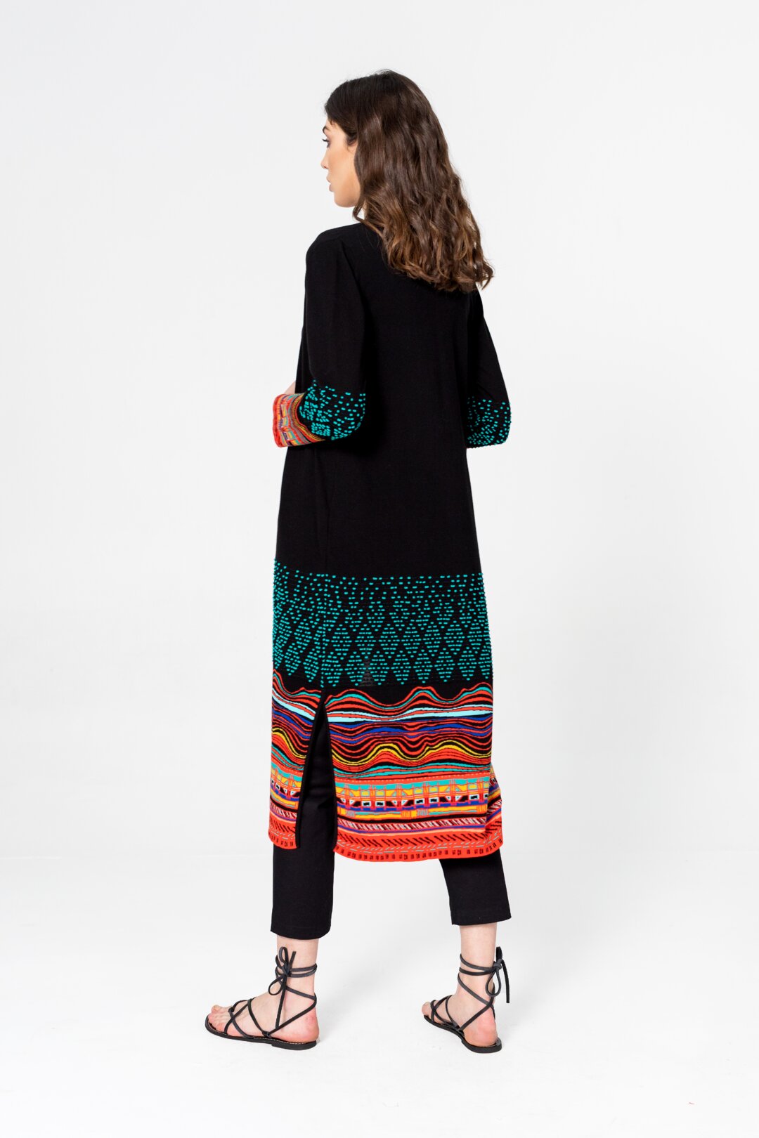 Coat, Intarsia Pattern