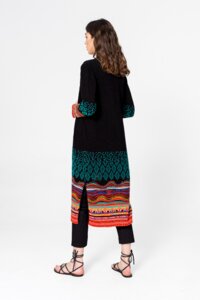 Coat, Intarsia Pattern