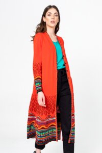 Coat, Intarsia Pattern