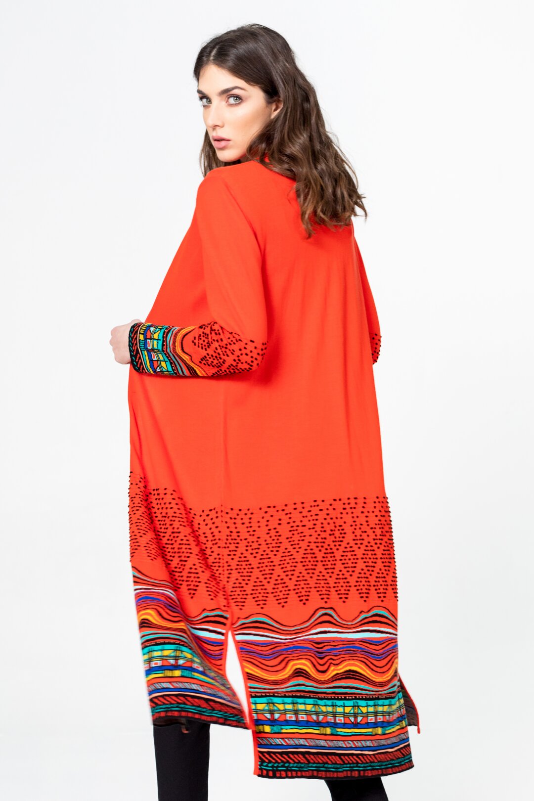 Coat, Intarsia Pattern
