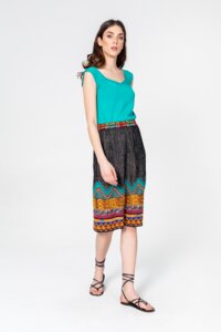Skirt, Geometric Pattern
