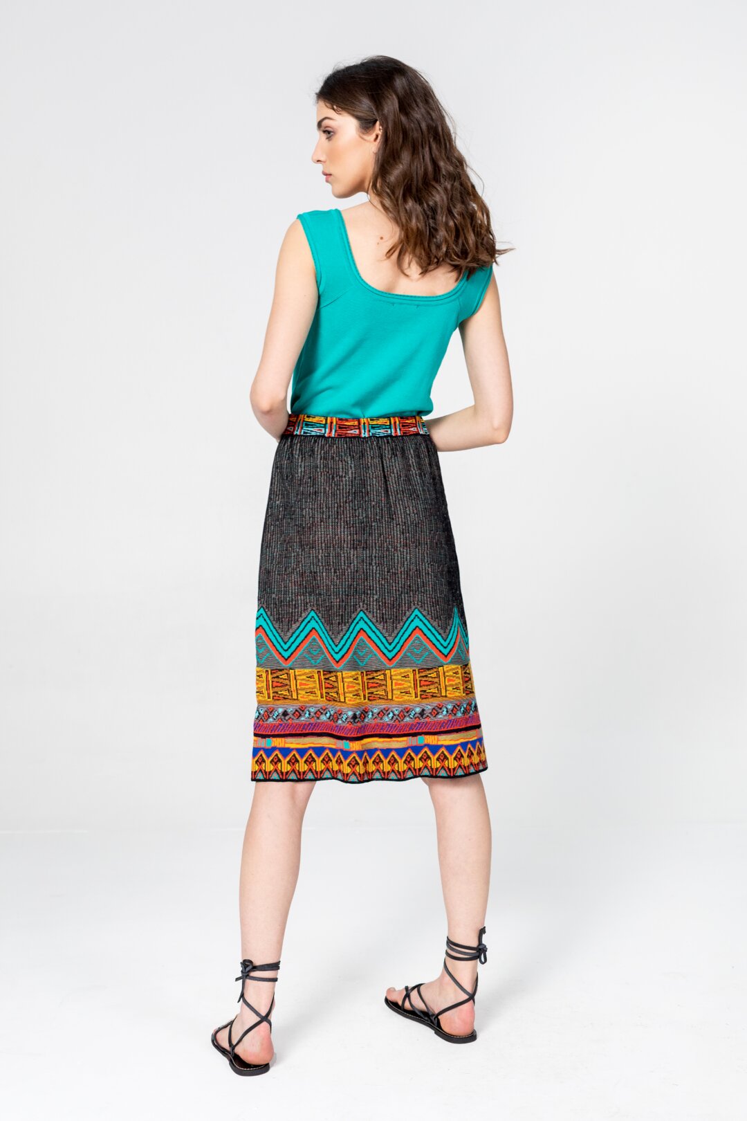 Skirt, Geometric Pattern