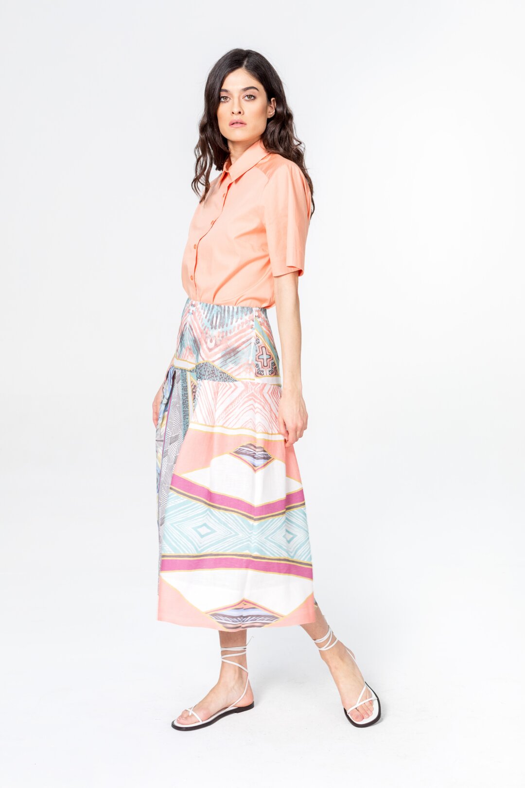Skirt, Geometric Pattern