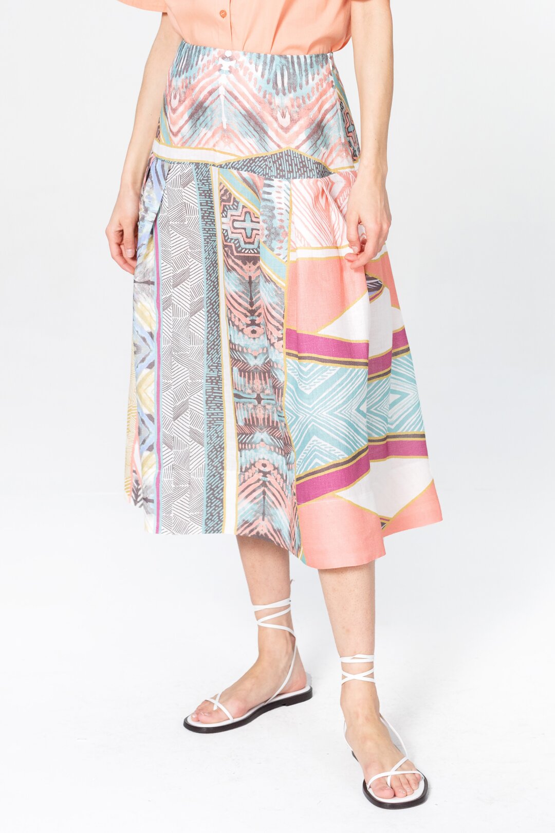 Skirt, Geometric Pattern
