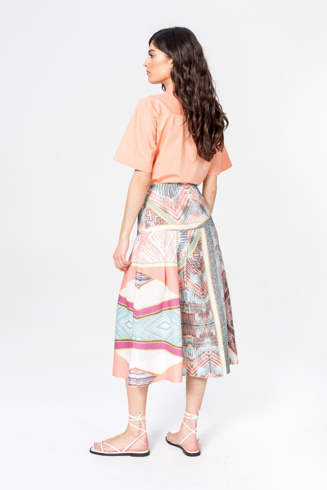 Skirt, Geometric Pattern