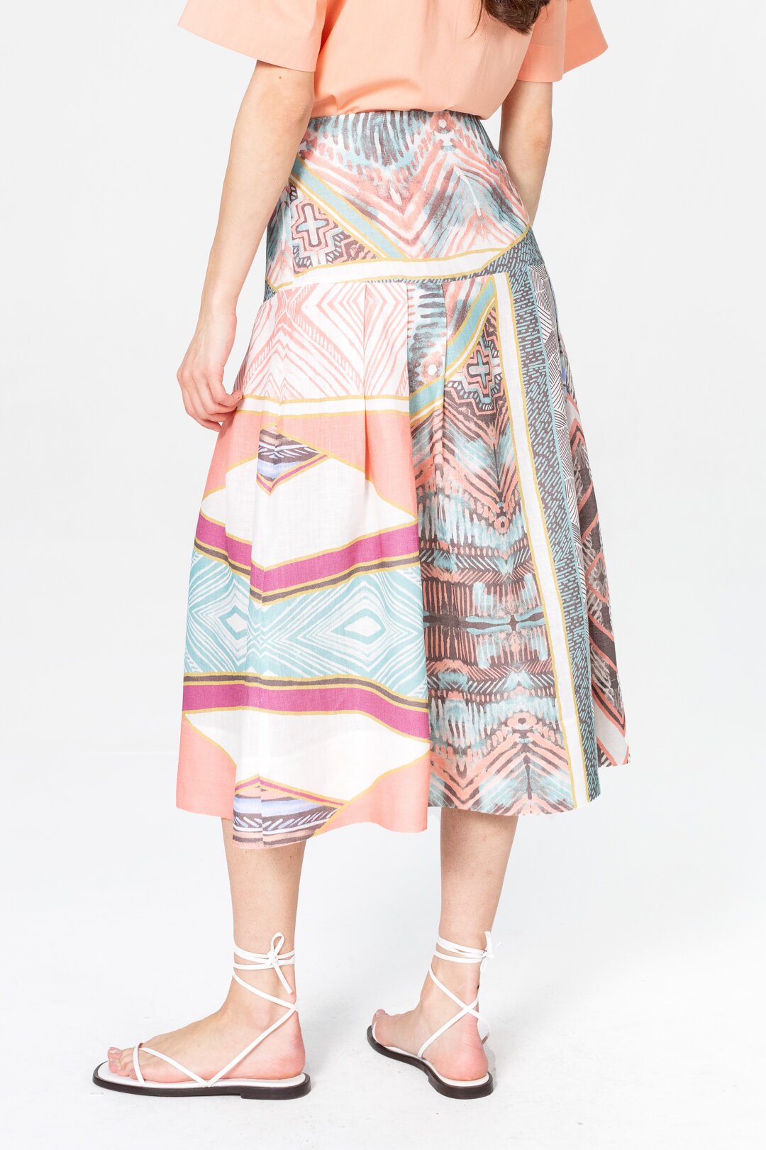 Skirt, Geometric Pattern