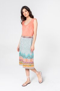 Skirt, Geometric Pattern